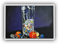 *Marbles 10x10 Oil on Gal. canvas
